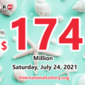 2021/07/21: Two new millionaires; Powerball jackpot climbs to $174 million
