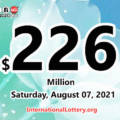 Two second prizes belonged Powerball players; Jackpot rolls to $226 million