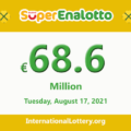 SuperEnalotto jackpot climbs to €68.6 million, Jackpot winner has not appeared yet