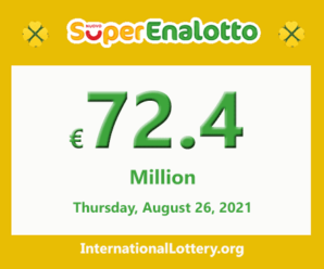 Results of SuperEnalotto lottery on August 24, 2021; Jackpot raises to €72.4 million