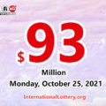 Powerball results for 2021/10/23: A player won $1 million