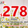 Who will win the next $278 million Powerball jackpot on December 04, 2021?