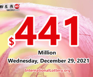 3 winners received the second prizes; Powerball jackpot spins to $441 million