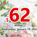 Powerball results of January 17, 2022 – Jackpot raises to $62 million