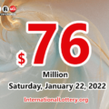 Powerball results for 2022/01/19: 3 players won the second prizes