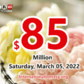 Powerball results for 2022/03/02; Jackpot swells to $85 million