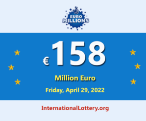 3 players won the second prizes; EuroMillions lottery jackpot is €158 million