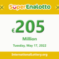 SuperEnalotto jackpot climbs to €205 million, Jackpot winner has not appeared yet