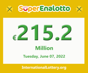 Results of SuperEnalotto lottery on June 04, 2022; Jackpot raises to €215.2 million