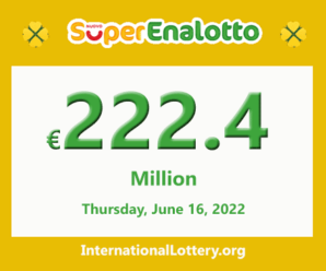 The jackpot SuperEnalotto raises to €222.4 million for June 16, 2022