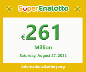 Results of SuperEnalotto lottery on August 25, 2022; Jackpot raises to €261,000,000