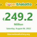Jackpot SuperEnalotto is becoming hotter with €249,200,000