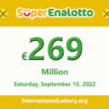 Results of SuperEnalotto lottery on September 08, 2022; Jackpot raises to €269 million