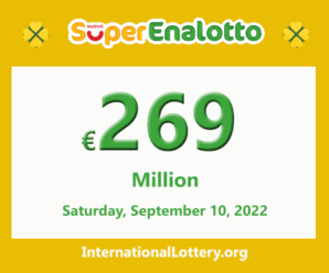 Results of SuperEnalotto lottery on September 08, 2022; Jackpot raises to €269 million
