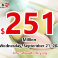 Powerball jackpot climbs to $251 million for the drawing on September 21, 2022