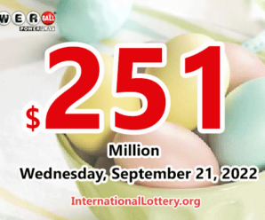 Powerball jackpot climbs to $251 million for the drawing on September 21, 2022