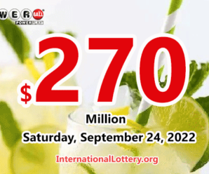 Powerball result of 2022/09/21 – Jackpot climbs to $270 million
