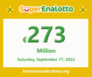 Results of SuperEnalotto lottery on September 15, 2022; Jackpot raises to €273 million