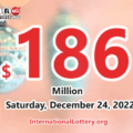 Powerball results for 2022/12/21: Jackpot stands at $186 million