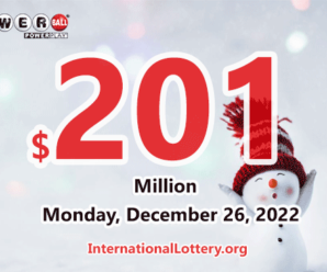 Powerball results for 2022/12/24; Jackpot swells to $201 million
