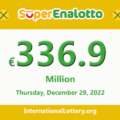 Results of SuperEnalotto lottery on December 27, 2022; Jackpot is €336.9 million
