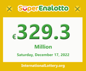 The jackpot SuperEnalotto raises to €329.3 million for December 17, 2022